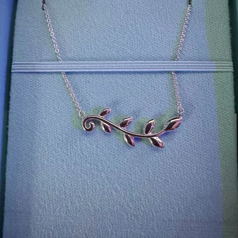 Tiffany & Co. Silver Leaf Necklace